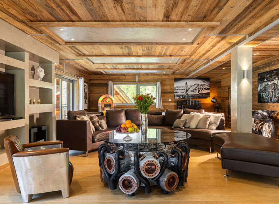 Experience luxury living in this stunning property, featuring exquisite wooden accents throughout.