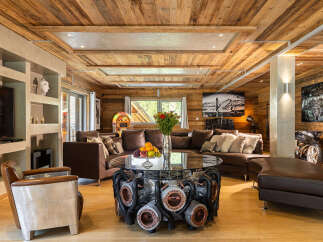 Experience luxury living in this stunning property, featuring exquisite wooden accents throughout.