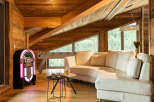 Experience luxury living in this stunning property featuring a unique blend of rustic charm and modern elegance.