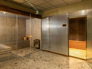 Step into luxury with this stunning sauna, a perfect addition to any home spa.