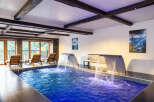 Indulge in luxury at this stunning indoor pool, perfect for relaxation and rejuvenation.
