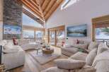 Experience luxury living in this stunning chalet, boasting breathtaking mountain views and a cozy, inviting atmosphere.