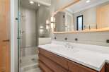 Step into luxury with this stunning bathroom design.