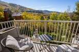 Enjoy breathtaking mountain views from this stunning balcony.