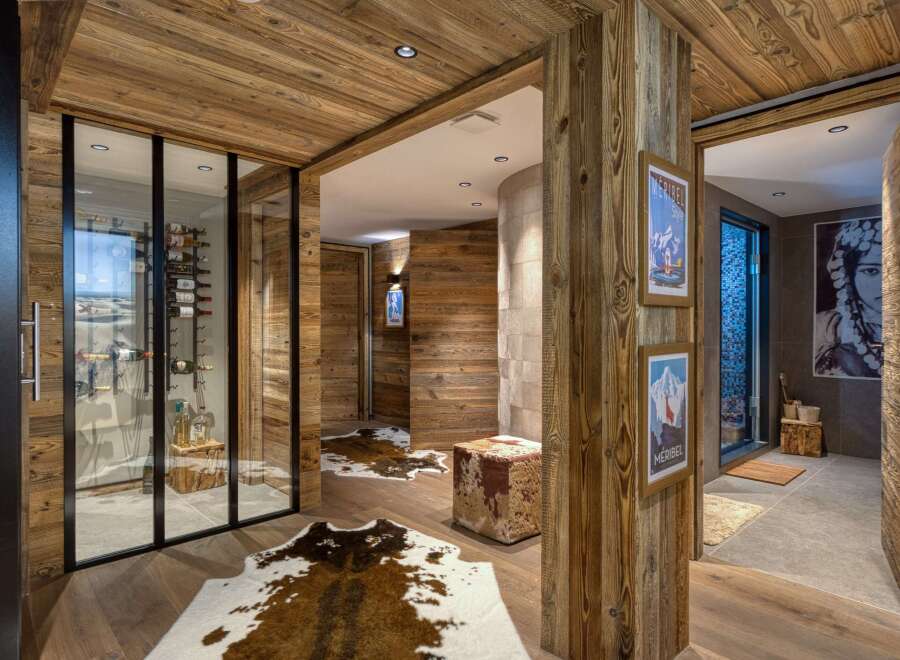 Step into luxury with this stunning chalet-style interior.