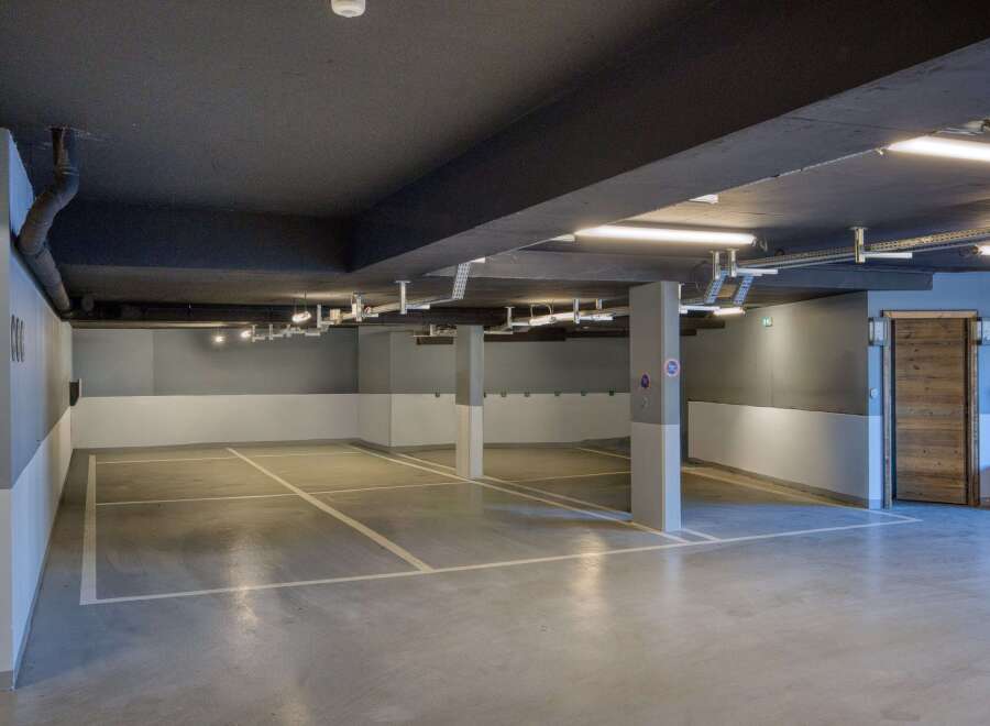 Discover the convenience of this well-lit, modern parking garage.