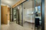 Step into luxury with this stunning sauna, a perfect addition to any home spa.