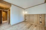This stunning room boasts a warm and inviting atmosphere with its beautiful wooden accents.