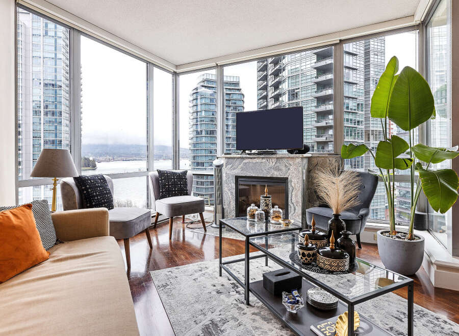 Experience luxury living in this stunning condo with breathtaking city views.