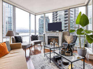 Experience luxury living in this stunning condo with breathtaking city views.