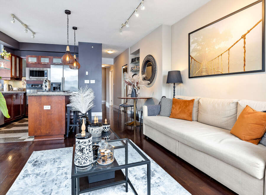 Step into modern elegance with this stunning property, featuring a beautifully designed living space.