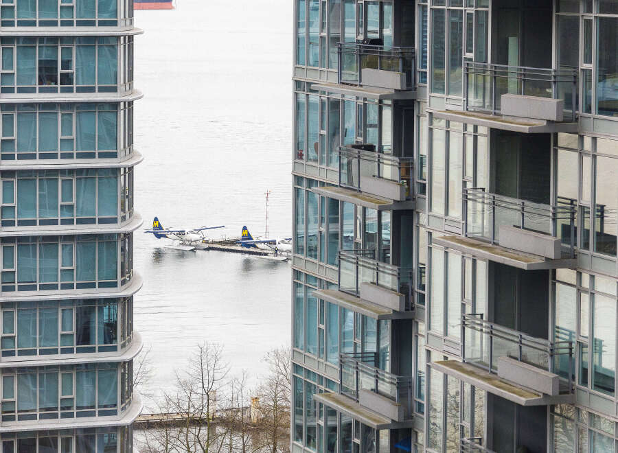 Experience luxury living with stunning waterfront views from this modern high-rise.
