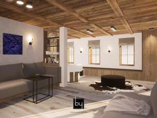 Experience the epitome of luxury living in this stunning property, featuring exquisite wooden accents and a cozy ambiance.
