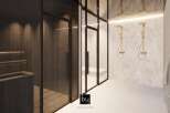 Step into luxury with this stunning bathroom design.