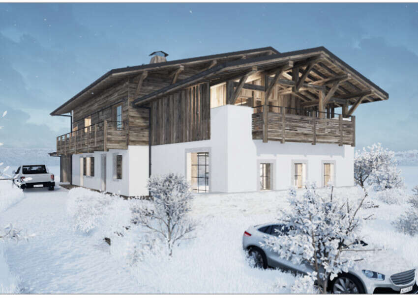 Experience the charm of this stunning chalet nestled in a winter wonderland.