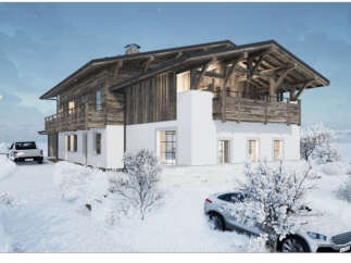 Experience the charm of this stunning chalet nestled in a winter wonderland.