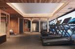 Step into luxury and wellness in this stunning home gym.