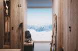 Step into luxury with this ski locker room, designed for ultimate convenience and style.