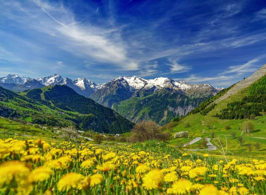 Experience breathtaking mountain views from this stunning property.