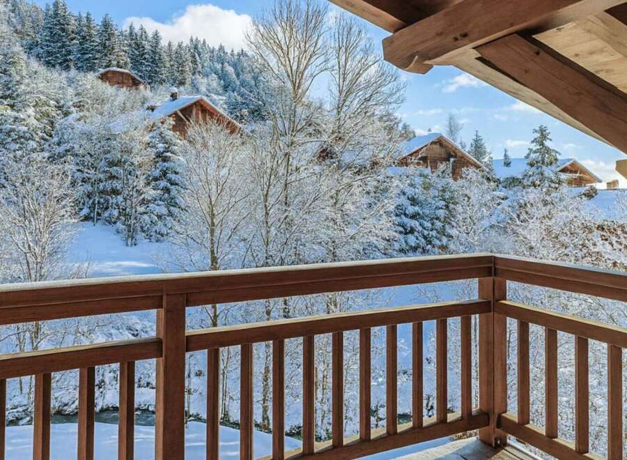 Enjoy breathtaking winter views from this stunning property.
