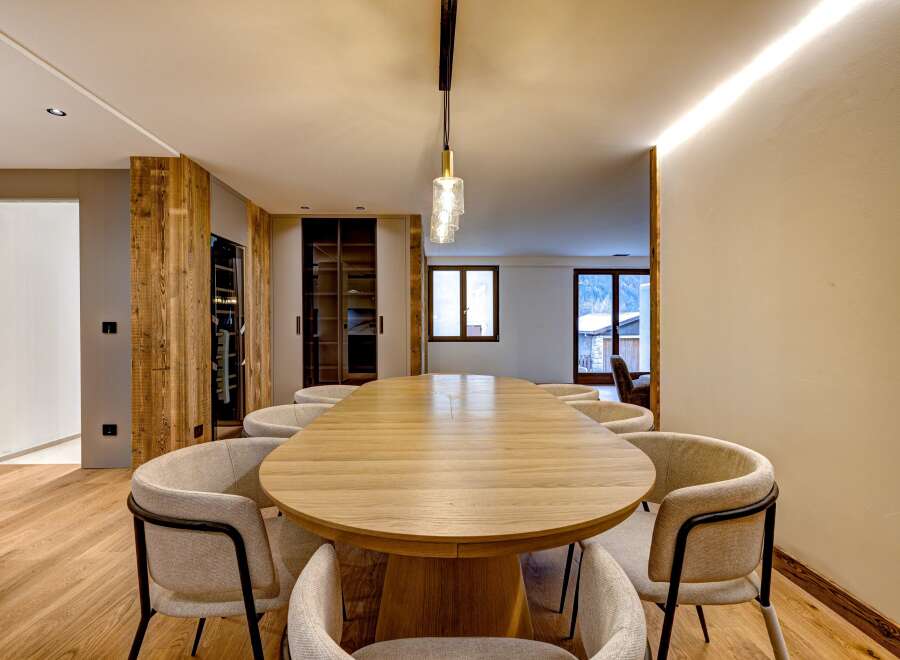 Experience luxury living in this stunning property featuring a beautifully designed dining area.