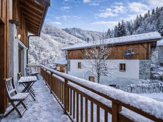 Experience the charm of this stunning property nestled in a winter wonderland.