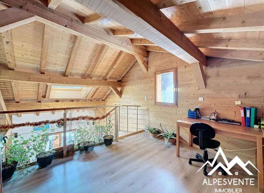 Discover the charm of this stunning property, featuring a beautifully designed interior with exposed wooden beams and a bright, airy atmosphere.