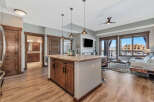 Step into luxury with this stunning kitchen, featuring a spacious island perfect for entertaining.