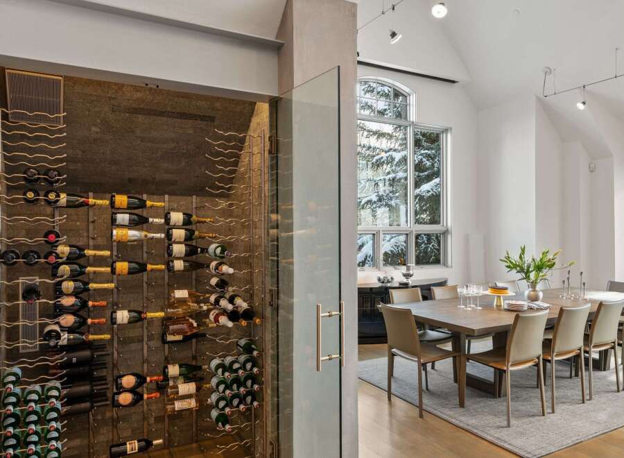 This stunning property boasts a luxurious wine cellar, perfect for the discerning connoisseur.