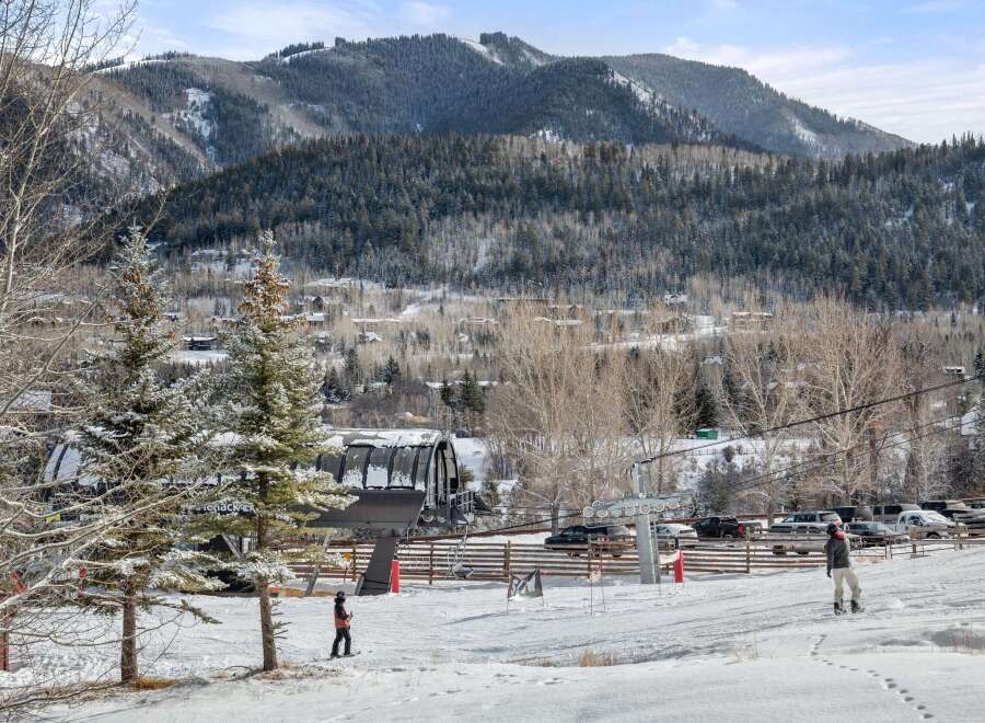 Nestled in a picturesque winter wonderland, this property offers unparalleled access to world-class skiing and snowboarding.