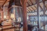 Step into rustic elegance with this stunning wooden interior.