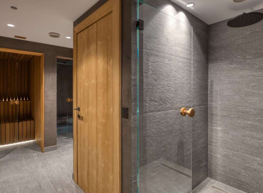 Step into luxury with this spa-like bathroom.