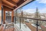 Enjoy breathtaking mountain views from this stunning balcony.