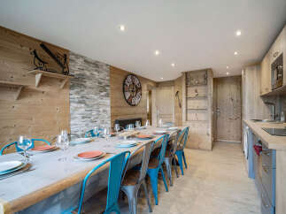 Step into this stunning dining area, perfect for hosting gatherings.