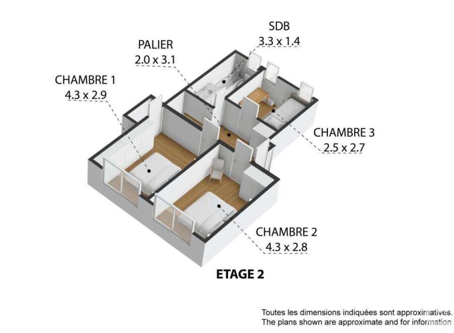 Discover this stunning property featuring a well-designed floor plan with multiple bedrooms and a modern bathroom.