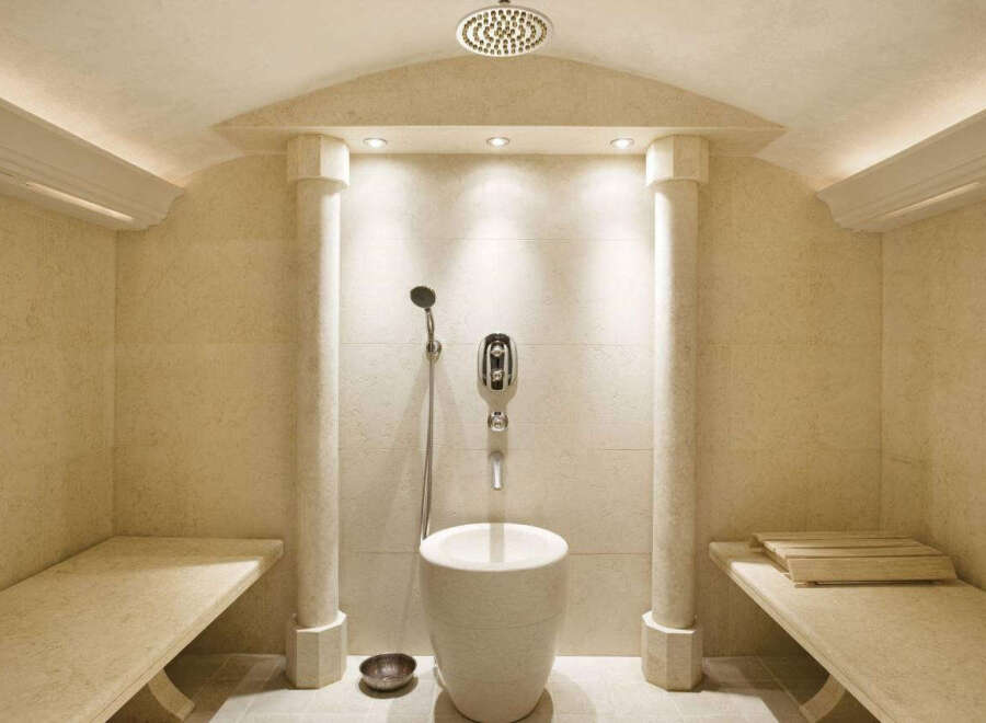 Step into luxury with this spa-like bathroom.