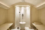 Step into luxury with this spa-like bathroom.