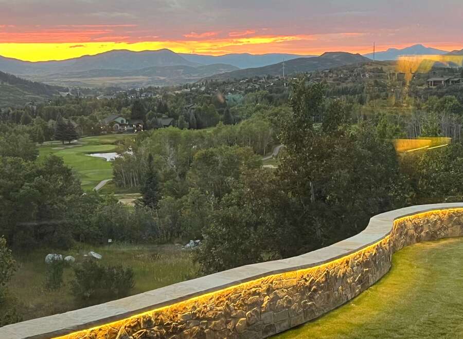 Enjoy breathtaking sunset views from this stunning property.