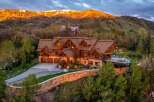This stunning mountain home offers luxurious living with breathtaking views.