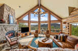 Experience luxury living in this stunning property featuring a cozy fireplace, perfect for chilly evenings.
