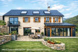 This stunning property showcases a modern renovation with a focus on natural elements.