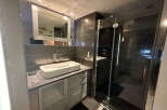Step into luxury with this modern bathroom design.