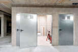Discover a unique storage space with industrial charm.