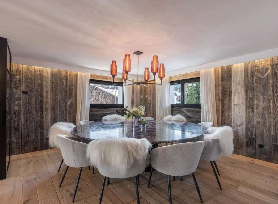 Experience luxury living in this stunning dining room.