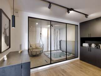 Indulge in luxury with this stunning property featuring a private spa area.