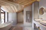 Experience luxury in this stunning bathroom featuring a modern design and high-end finishes.