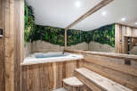 Indulge in luxury with this stunning spa-like bathroom.