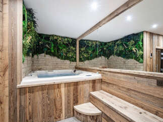 Indulge in luxury with this stunning spa-like bathroom.