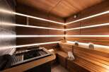 Step into luxury and relaxation with this stunning sauna.