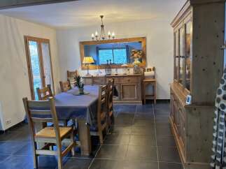 Step into this inviting dining room, perfect for hosting gatherings.